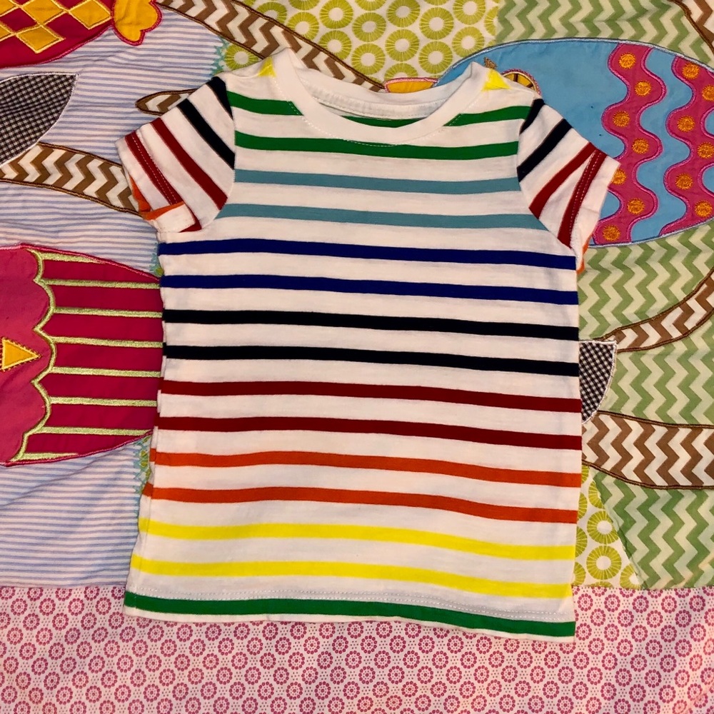 Primary.com Rainbow classic ivory tshirt